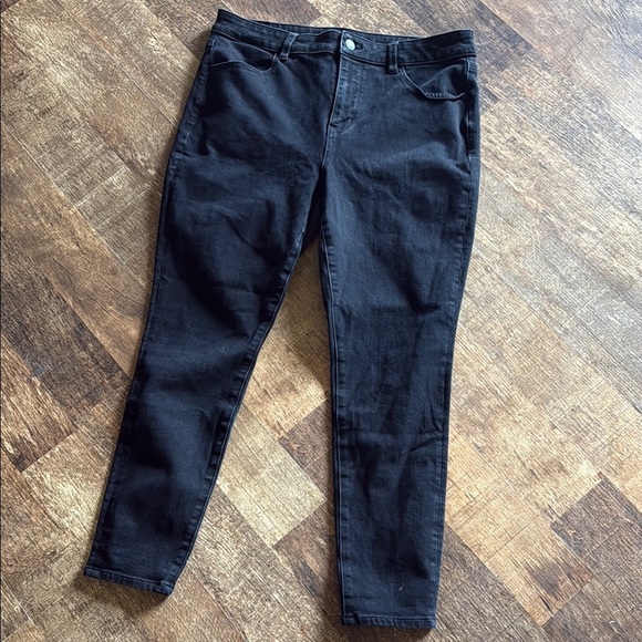 AE Dream Stretch High-Waisted Jegging Black Denim Jeans - Picture 4 of 10